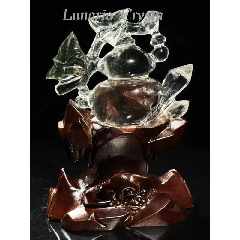 Home Improvement Center - Natural Green Phantom Quartz Gourd Ornament