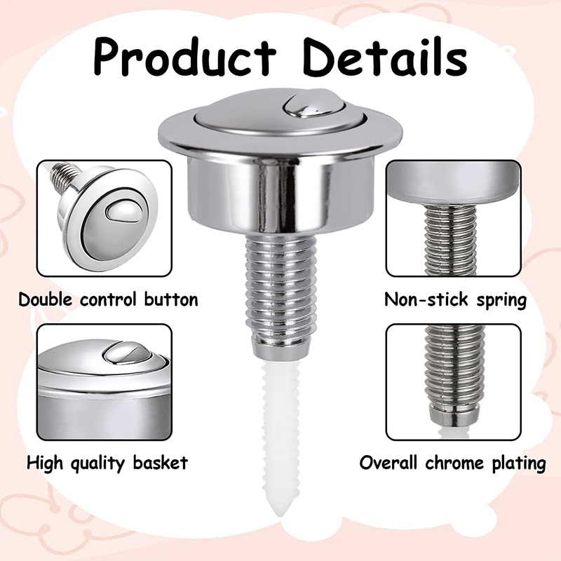 Dual Flush Toilet Button Flush - Toilet Flush Valve avaliação e preço