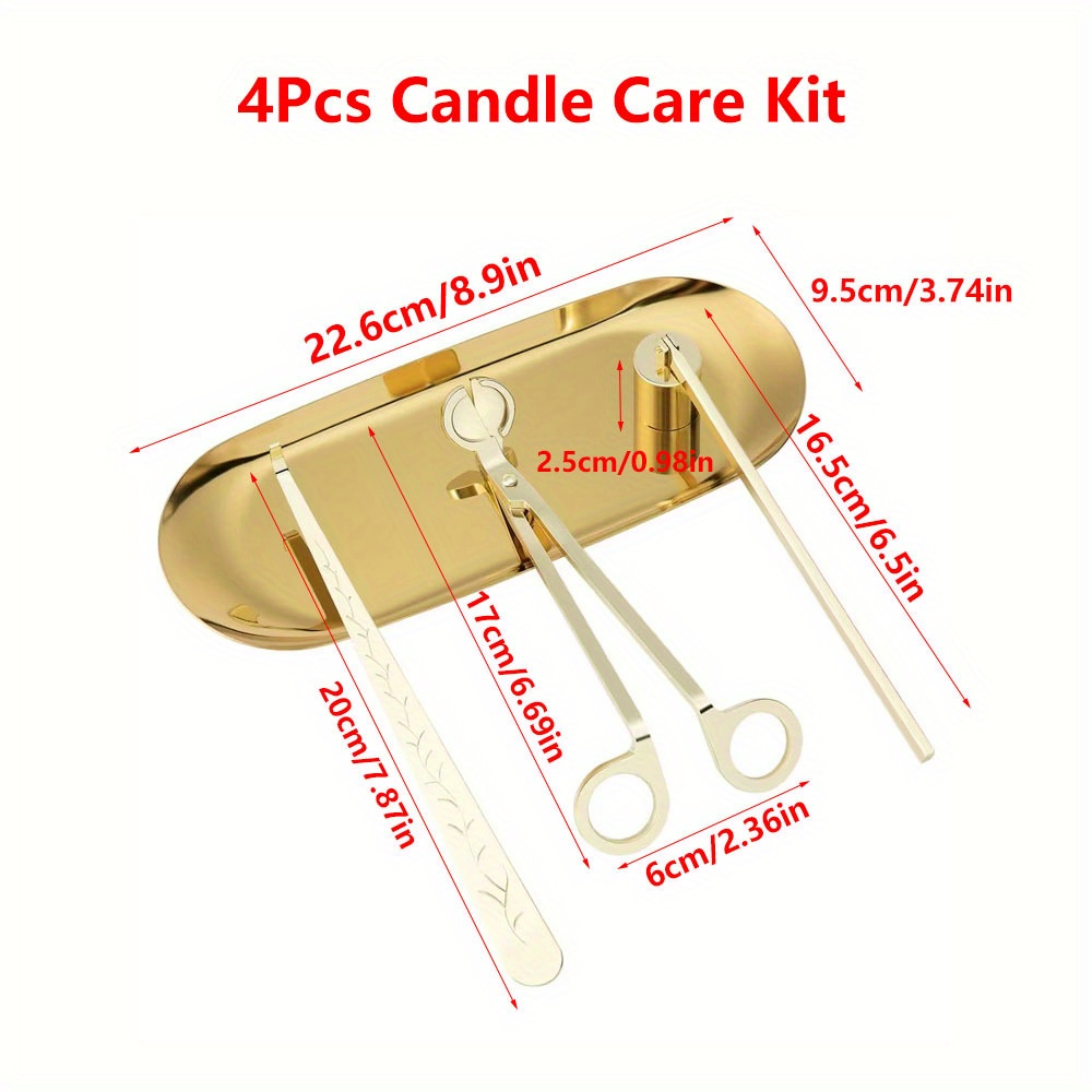 4pcs/set Luxury Candle Care Ki - Home Improvement Help avaliação e preço