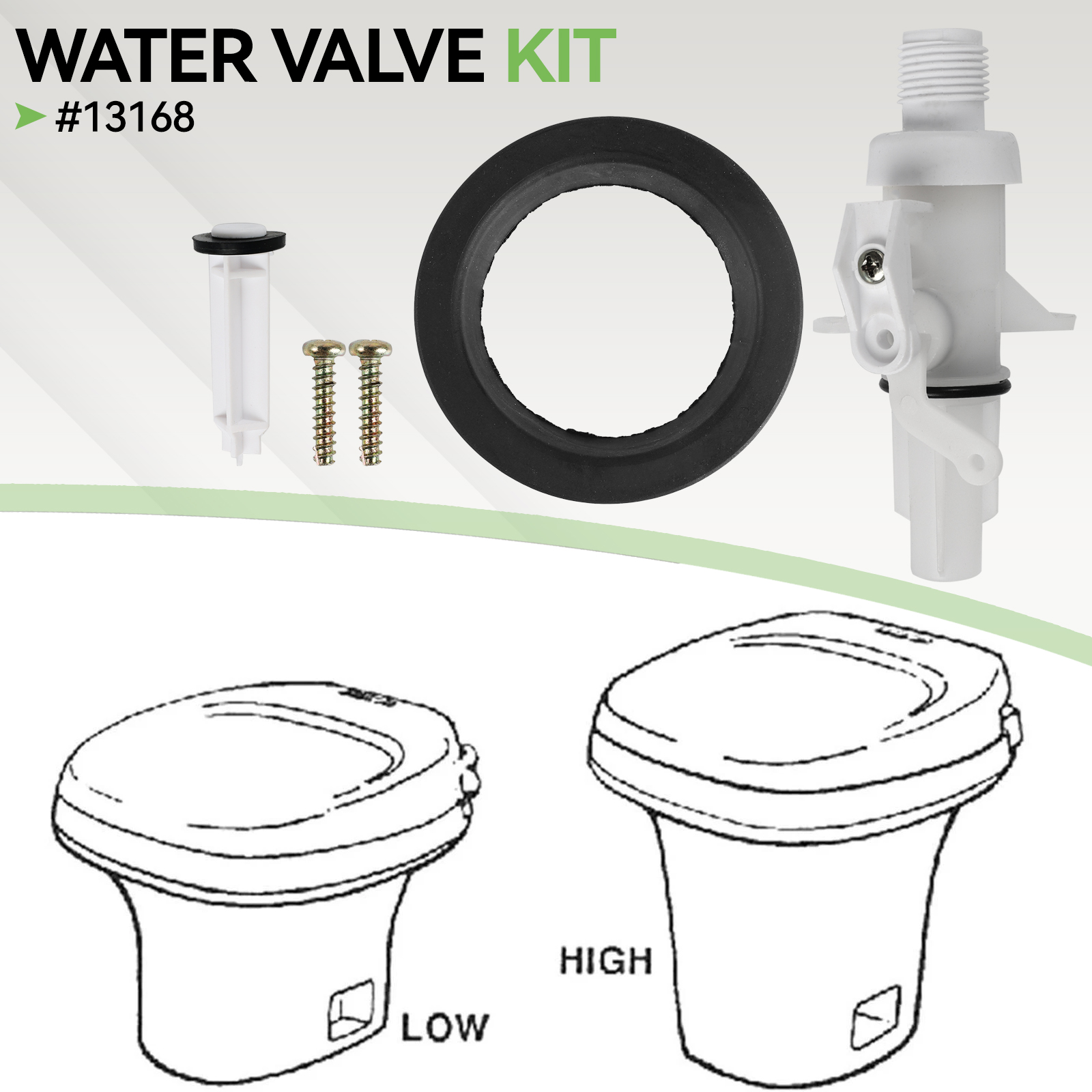Upgraded Water Valve Kit For T - Toilet Flush Valve avaliação e preço