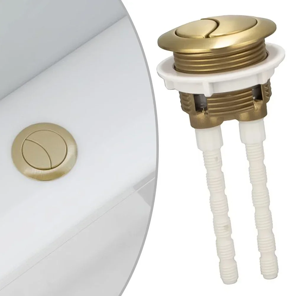 1pcs 38mm Brushed Brass Gold T - Toilet Flush Valve avaliação e preço