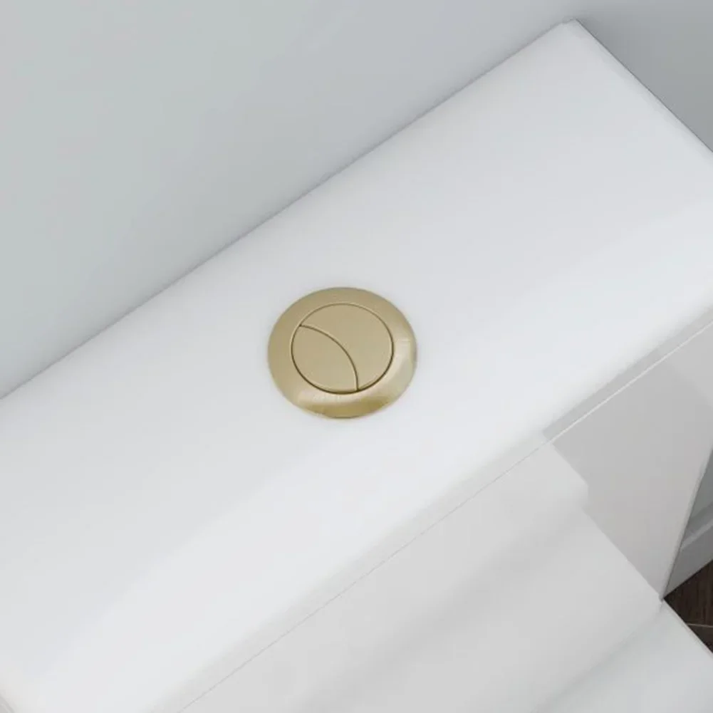 1pcs 38mm Brushed Brass Gold T - Toilet Flush Valve avaliação e preço