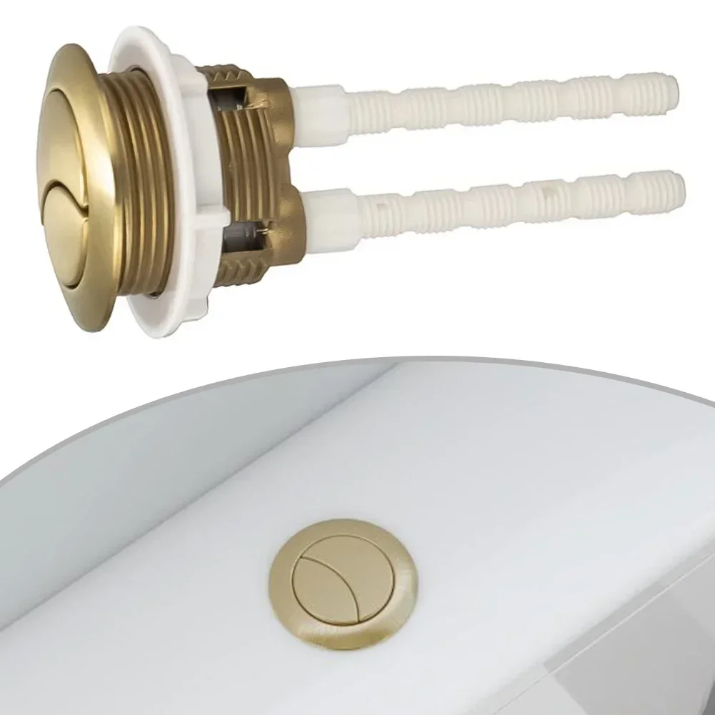 1pcs 38mm Brushed Brass Gold T - Toilet Flush Valve avaliação e preço