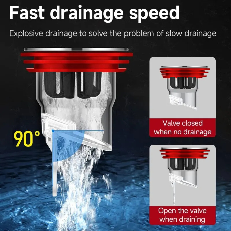 Odor Proof Floor Drain Valve S - Toilet Flush Valve avaliação e preço