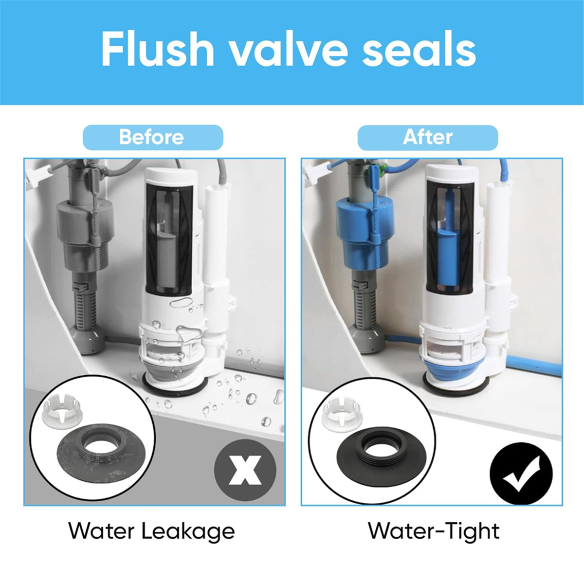 AA25 For Flush Valve Seal,3 Pa - Toilet Flush Valve avaliação e preço