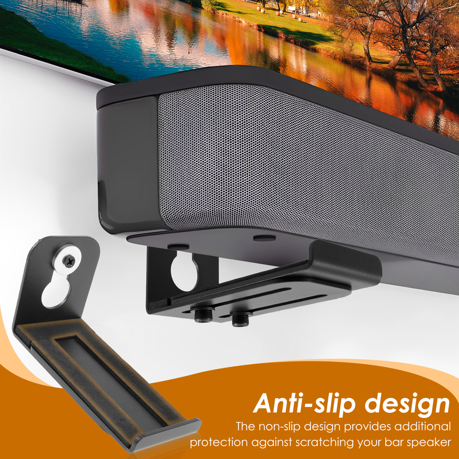 2Pcs Soundbar Speaker Stands W - Home Improvement Help avaliação e preço