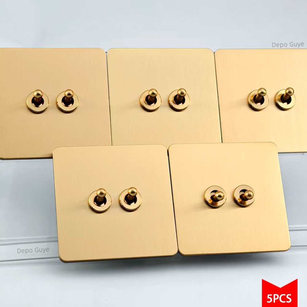 5/10 PCS Gold Wall Light Toggl - Home Improvement Guy avaliação e preço