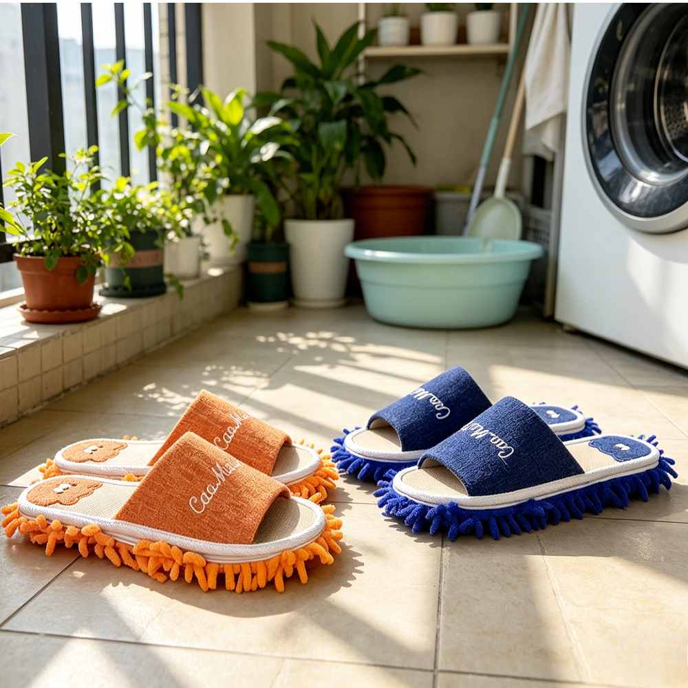 1 Pair Microfiber Cleaning Mop - Home Improvement Help avaliação e preço