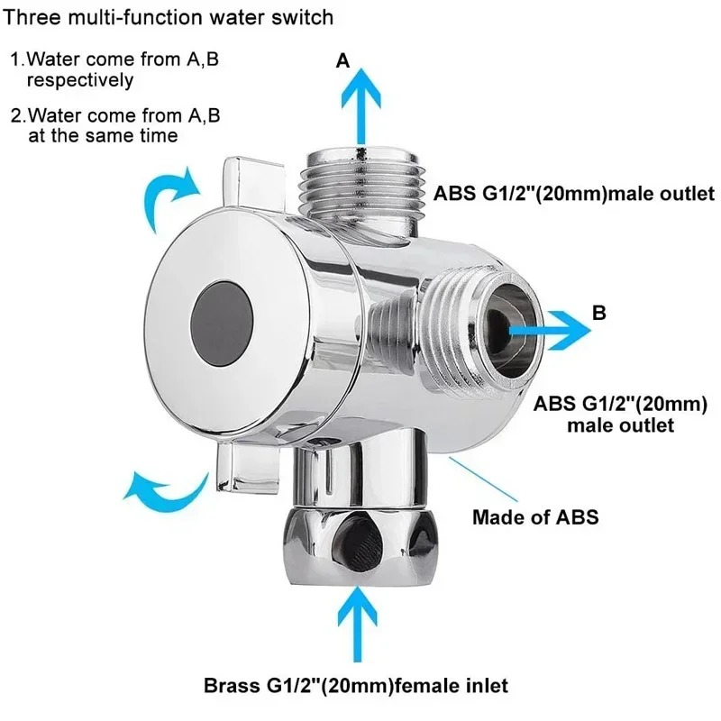 Diverter Valve G1/2 Splitter 2 - Toilet Flush Valve avaliação e preço